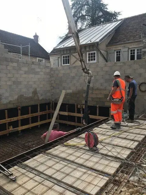 construction d'une piscine